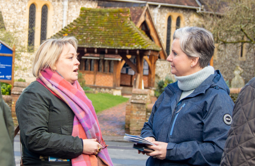 Lisa Townsend with Angela Richardson MP