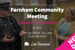 Farnham Community Meeting Banner